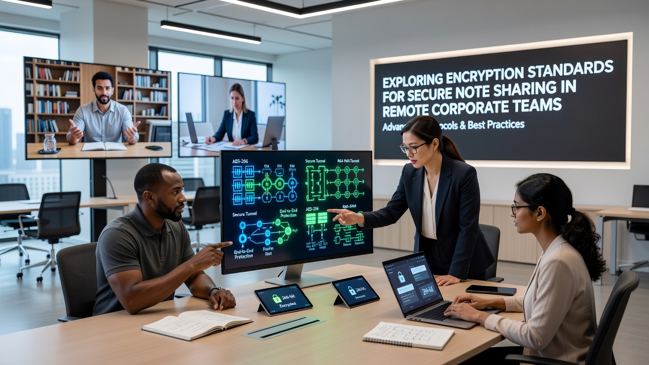 Exploring Encryption Standards for Secure Note Sharing in Remote Corporate Teams