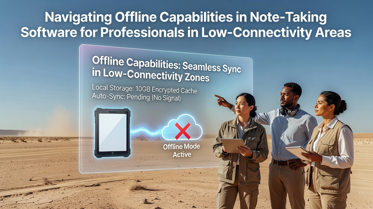 Navigating Offline Capabilities in Note-Taking Software for Professionals in Low-Connectivity Areas