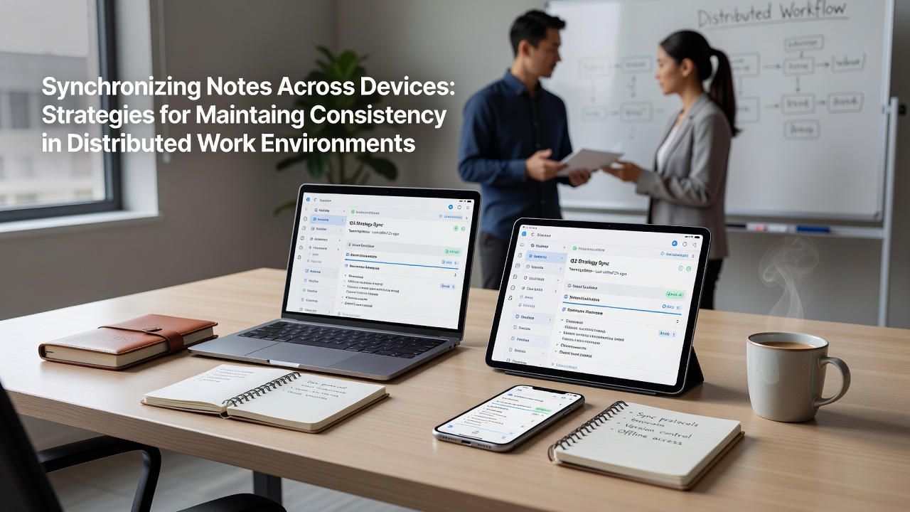 Synchronizing Notes Across Devices: Strategies for Maintaining Consistency in Distributed Work Environments